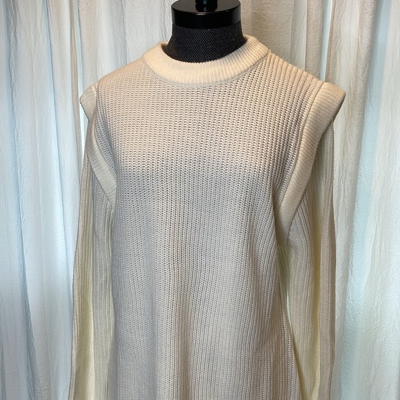 NWOT WAYF Lombard Mock Neck Sweater Dress In Ivory Size XL - Picture 6 of 10
